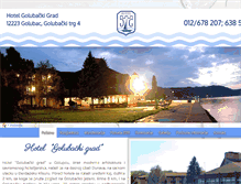 Tablet Screenshot of hotelgolubacki.co.rs